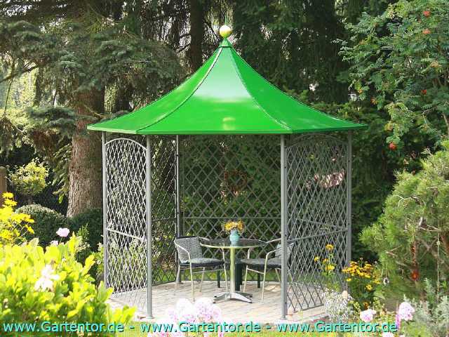 Pavillon wind und wetterfest metall  Mod Herzog 2