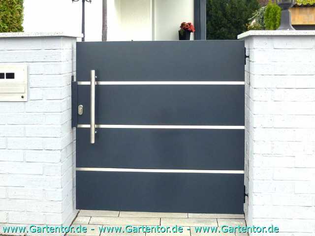 Gartentor aus Metall modern und schick