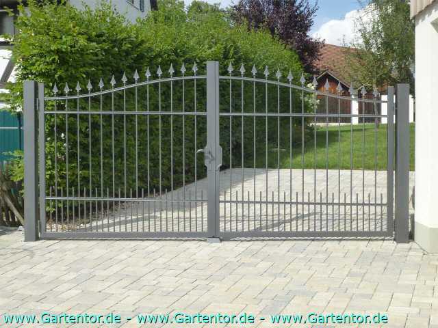 Hoftor Doppelflügeltor Metall Mod Altdorf 2