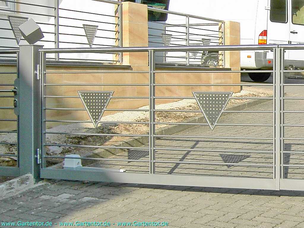 Hoftor Erfurt verzinkt 2 fl&uuml;gelig