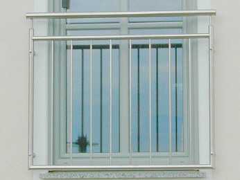Franz&ouml;sischer Balkon aus Edelstahl
