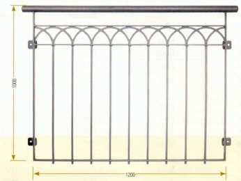 Franz&ouml;sischer Balkon mit Ringen nach Ma&szlig;
