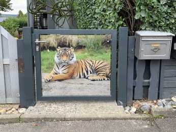 Gartentor Metall � modernes Gartentor aus Stahl